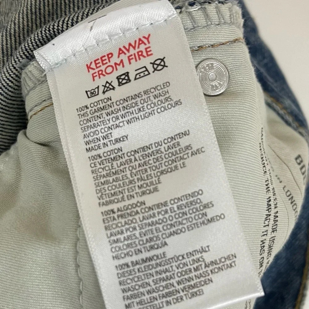 Urban Outfitters BDG Dad Jeans Womens 36 Distressed 32 in inseam Cotton - Picture 10 of 14